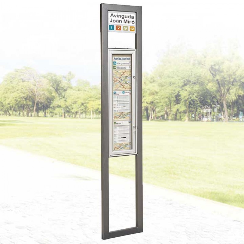 Tòtem Informatiu de Parada d'Autobús Milà